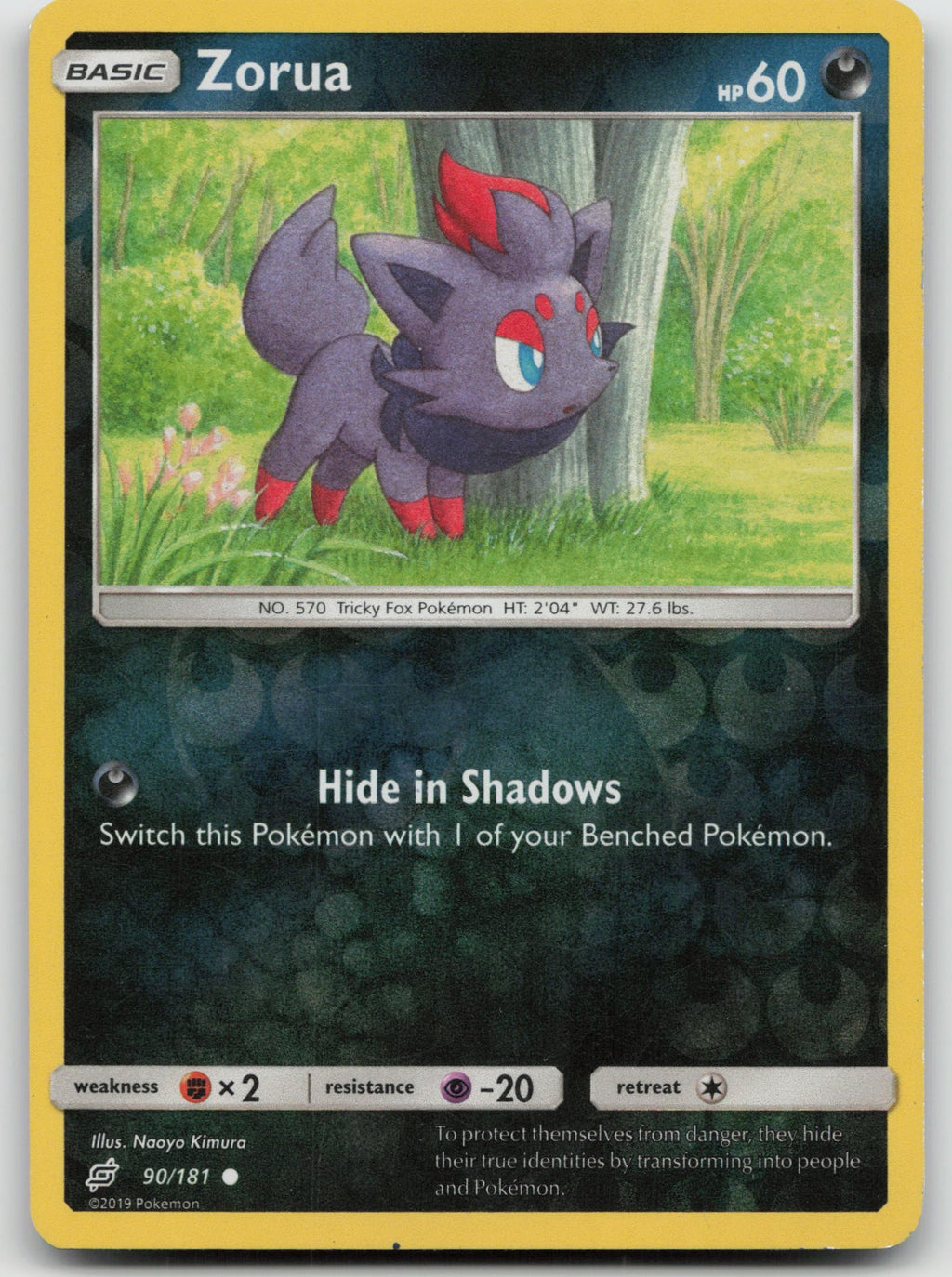 Zorua Reverse Holo Common SM - Team Up 90/181 LP