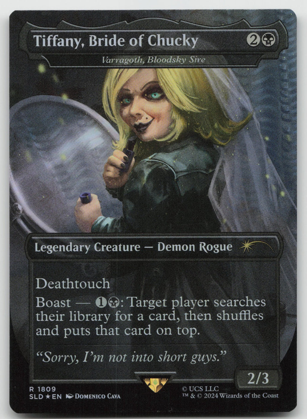 Tiffany Bride of Chucky Varragoth, Bloodsky Sire R Foil Secret Lair Drop 1809 NM
