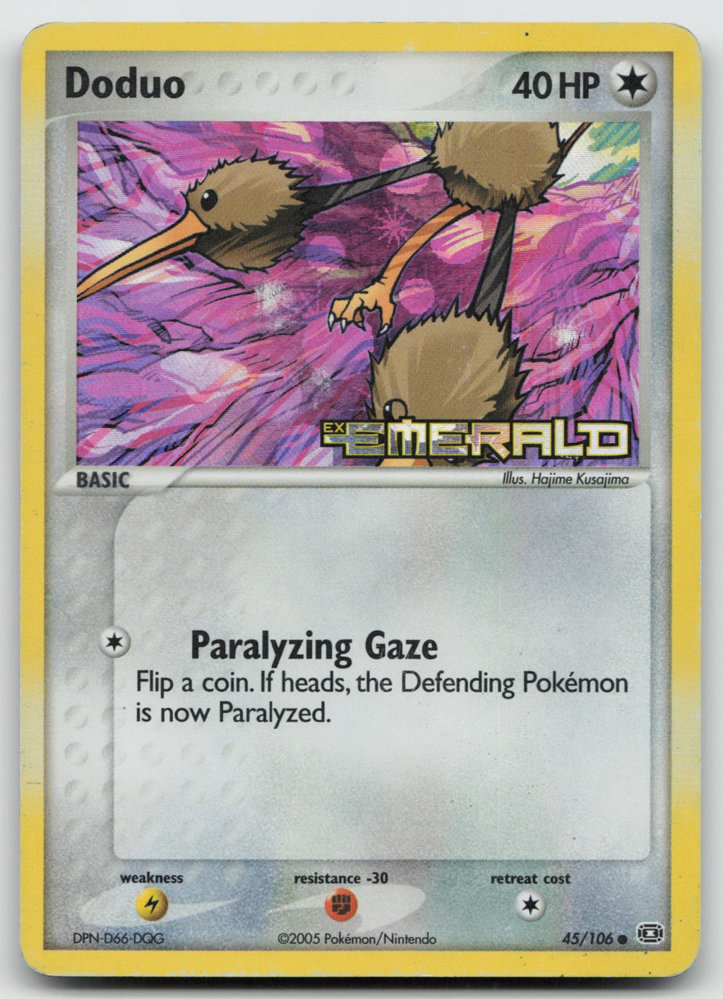 Doduo Common Reverse Holo Emerald 45/106 HP