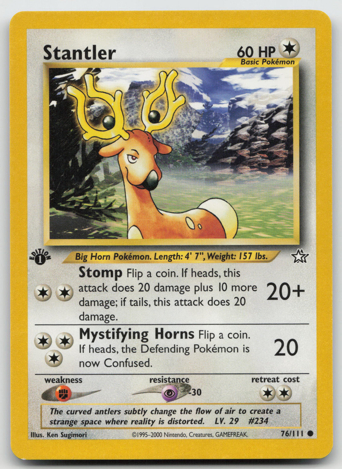 Stantler Common 1st Edition Neo Genesis 76/111 LP