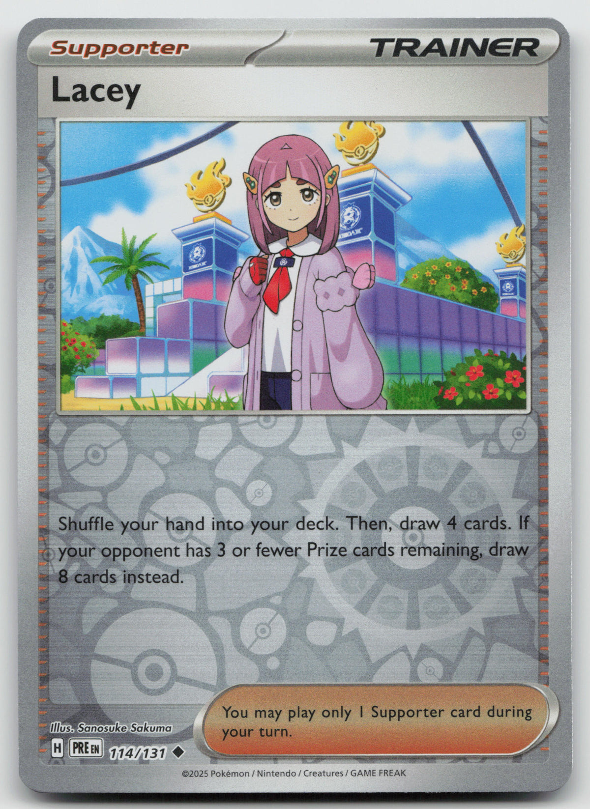 Lacey - Uncommon Reverse Holo SV: Prismatic Evolutions 114/131 NM