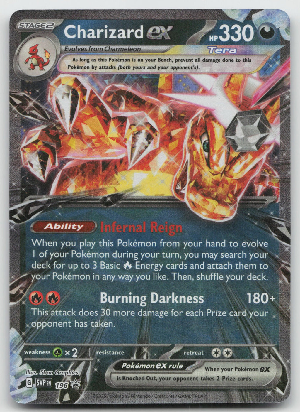 Charizard ex - Promo Holo SV: Scarlet & Violet Promo Cards SVP196 NM