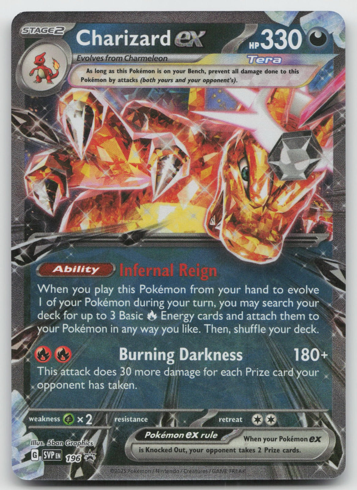 Charizard ex - Promo Holo SV: Scarlet & Violet Promo Cards SVP196 NM