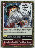 Gum-Gum Fire-Fist Pistol Red Hawk R Foil Romance Dawn OP01-026 NM