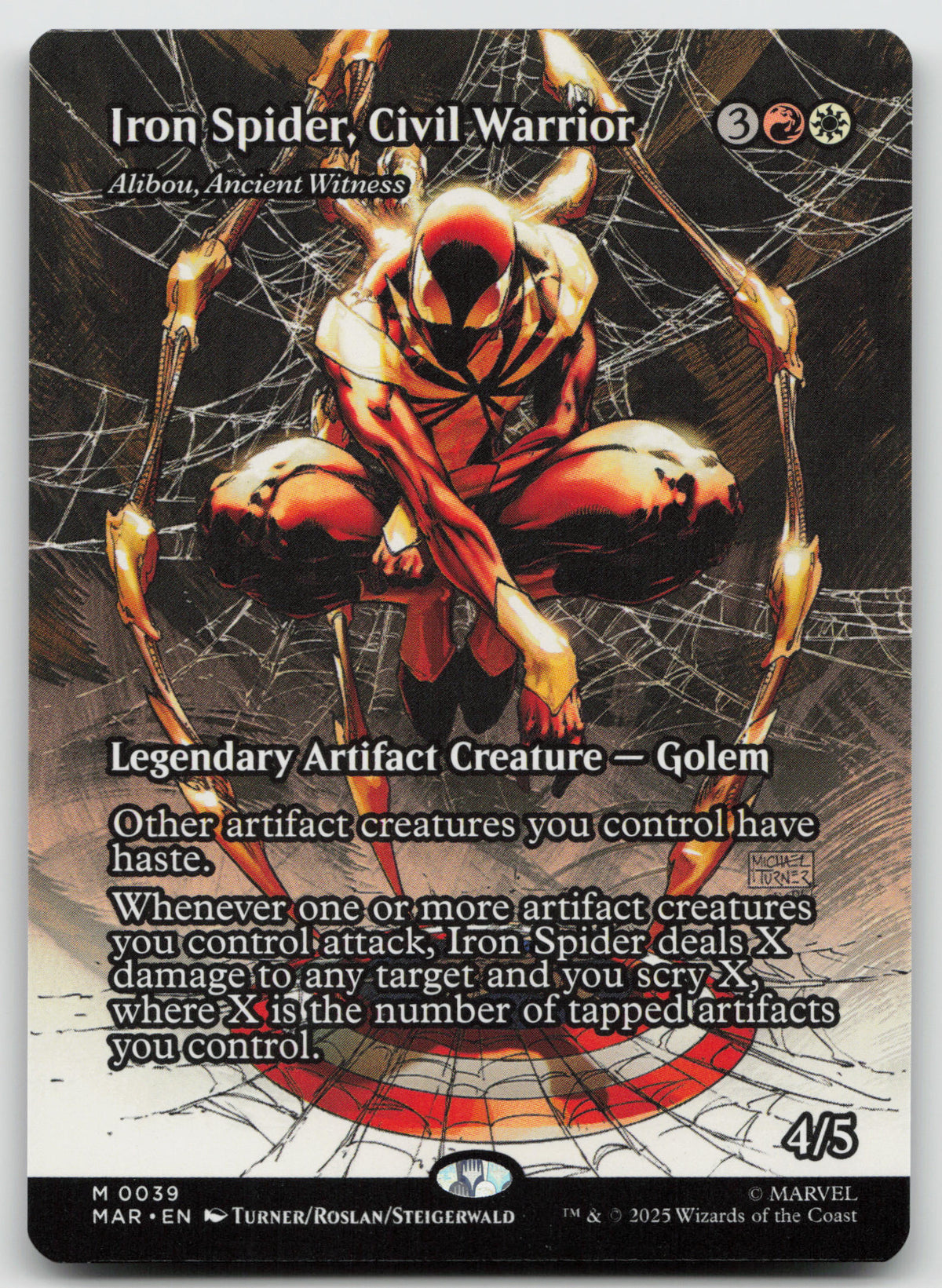 Iron Spider, Civil Warrior - Alibou, Ancient Witness (Borderless) M Normal 39