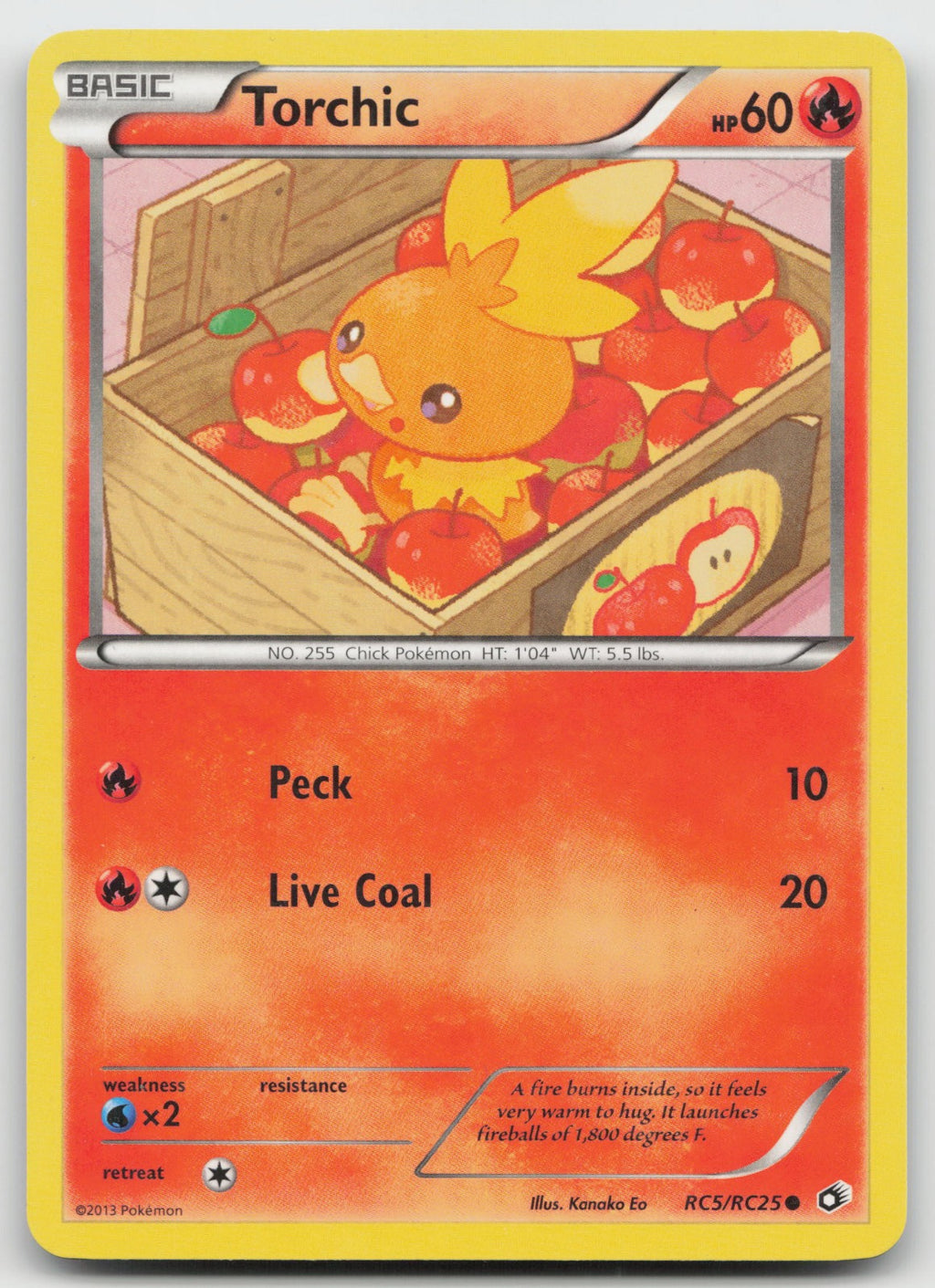 Torchic Common Holo Legendary Treasures: Radiant Collection RC5/RC25 NM/VLP