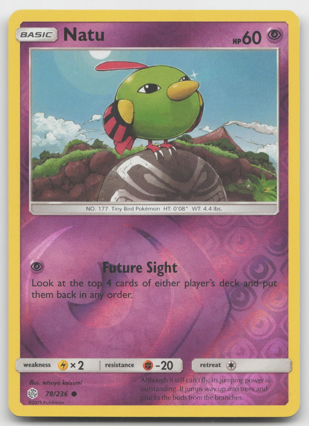 Natu Reverse Holo Common SM - Cosmic Eclipse 78/236 NM