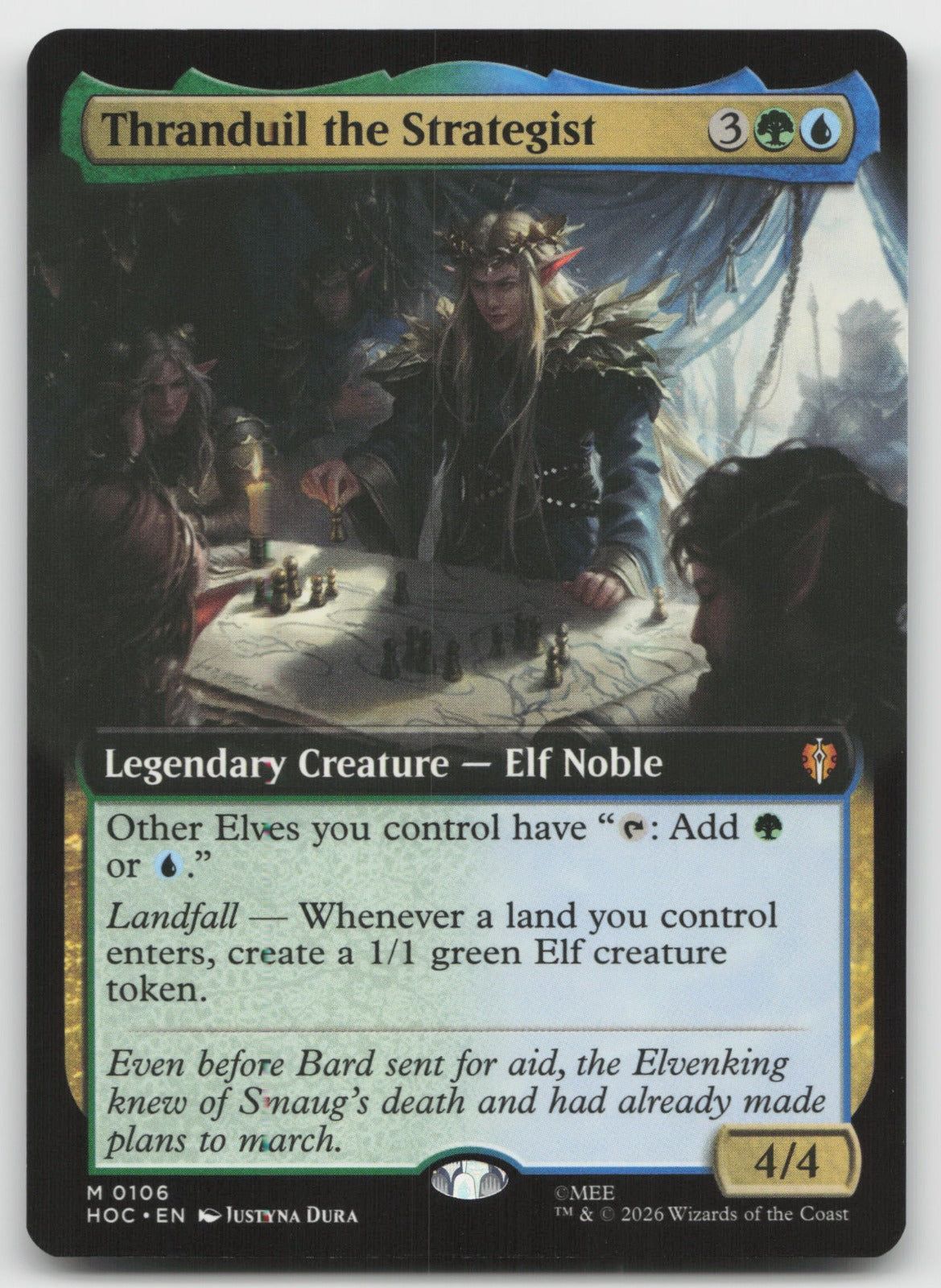 Thranduil the Strategist (Extended Art) M The Hobbit: Eternal-Legal 106 NM