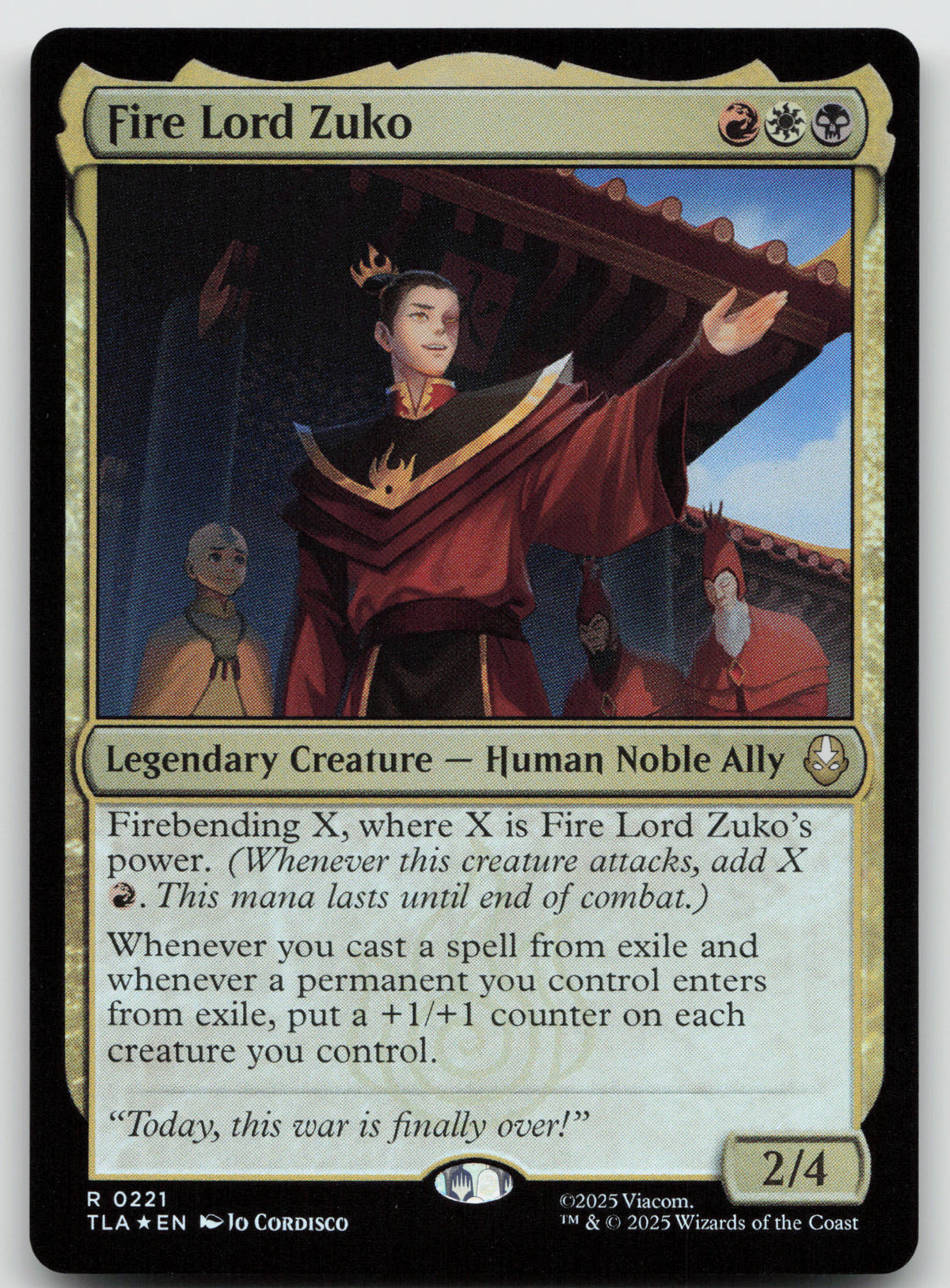 Fire Lord Zuko R Foil Avatar: The Last Airbender 221 NM