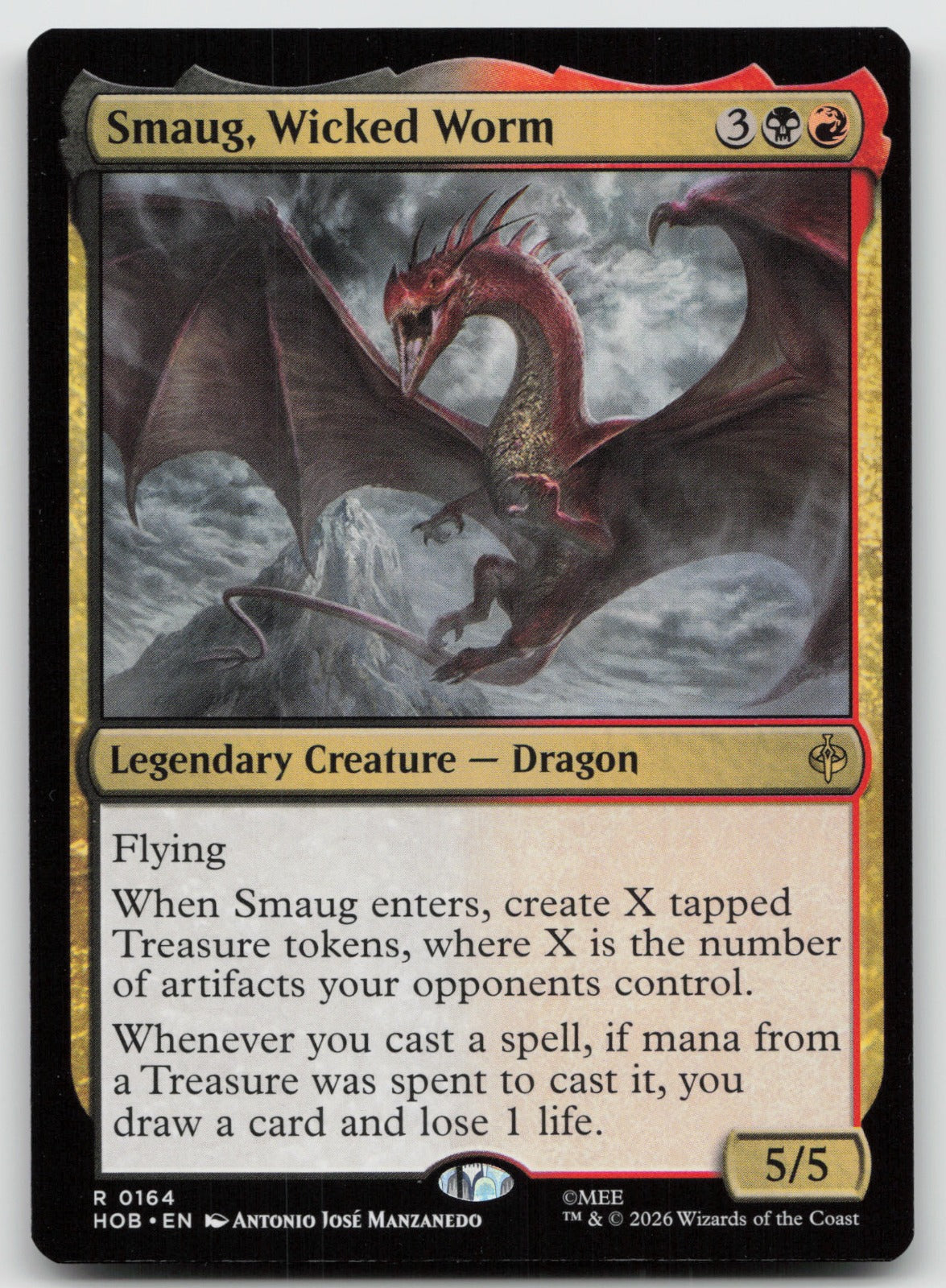 Smaug, Wicked Worm R The Hobbit 164 NM