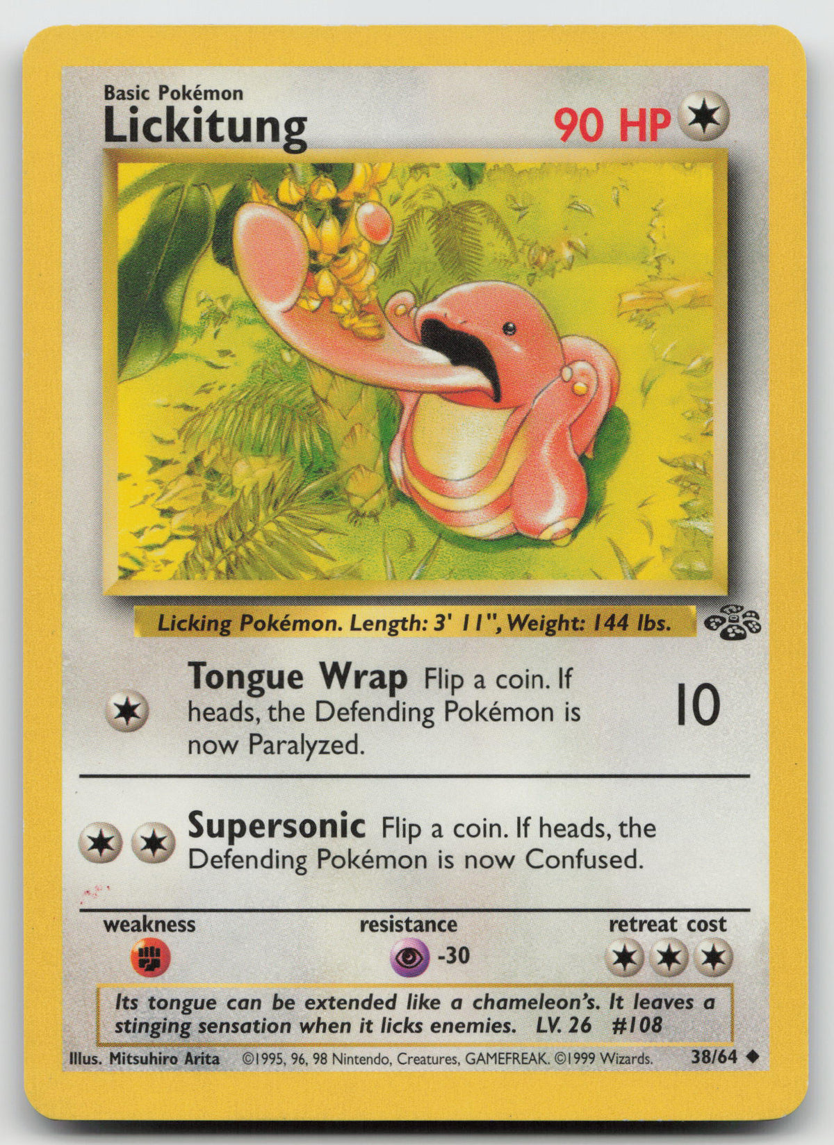 Lickitung Uncommon Unlimited Jungle 38/64 LP