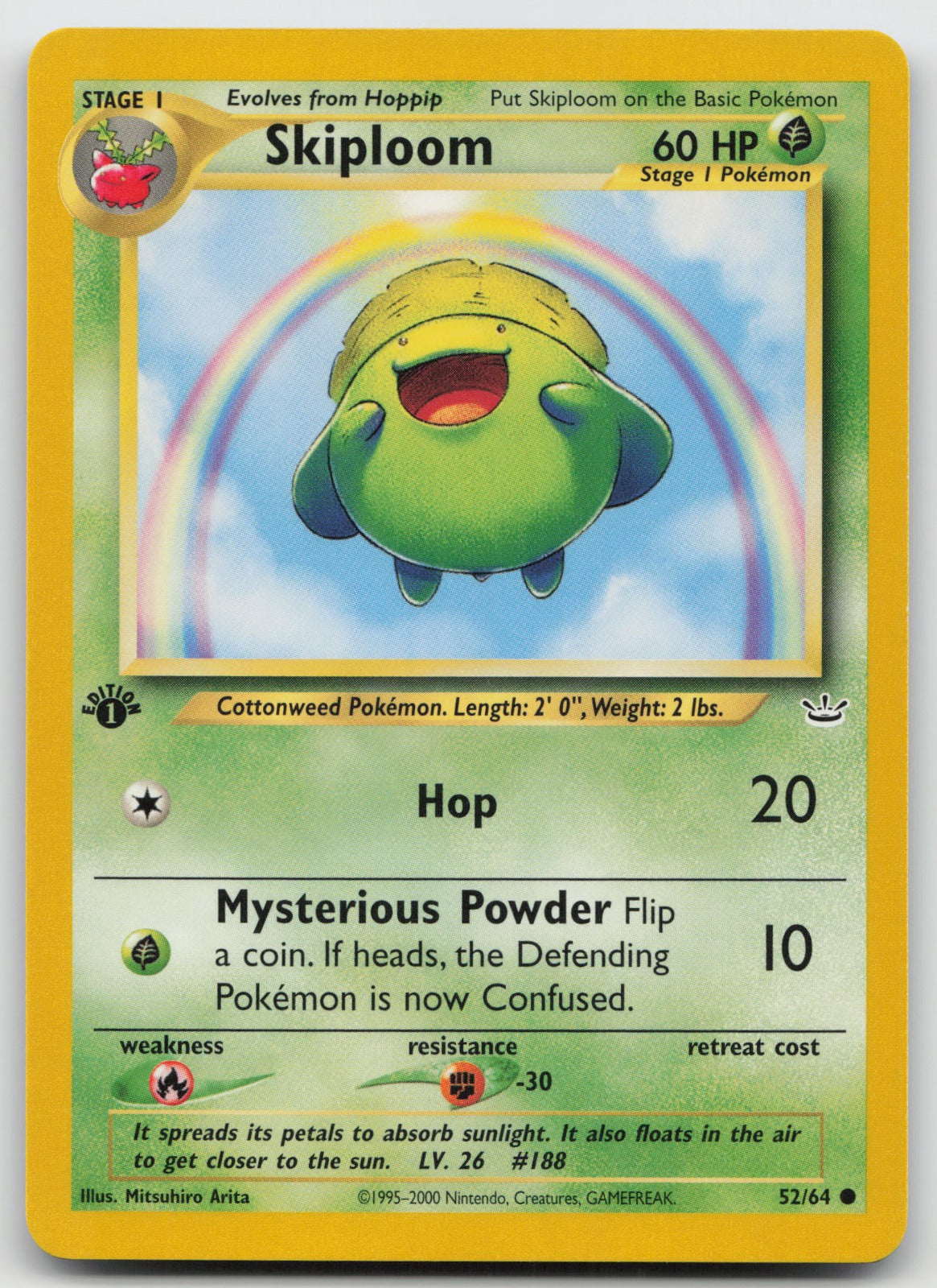 Skiploom Common 1st Edition Neo Revelation 52/64 NM