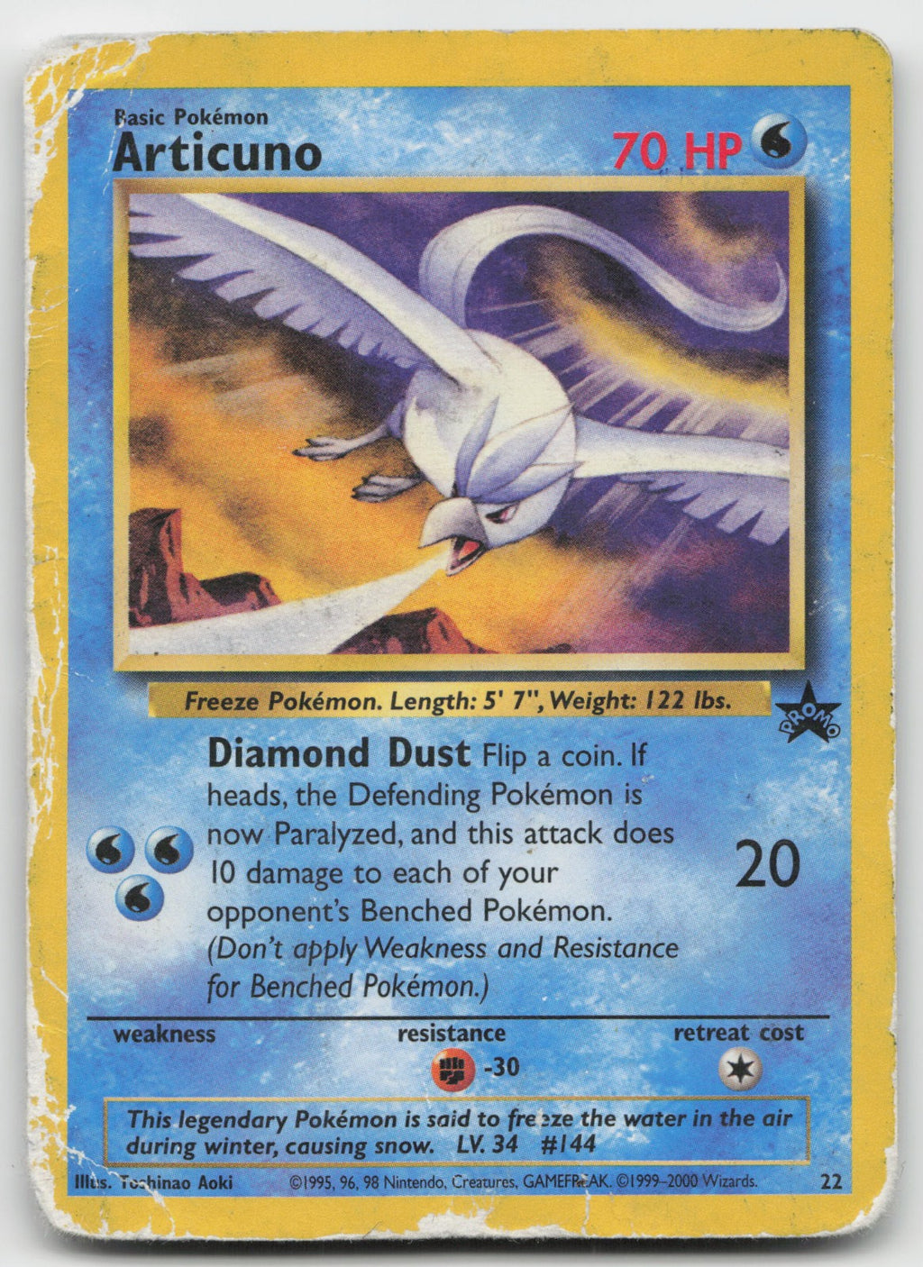 Articuno Promo WoTC 22/53 VERY DMG