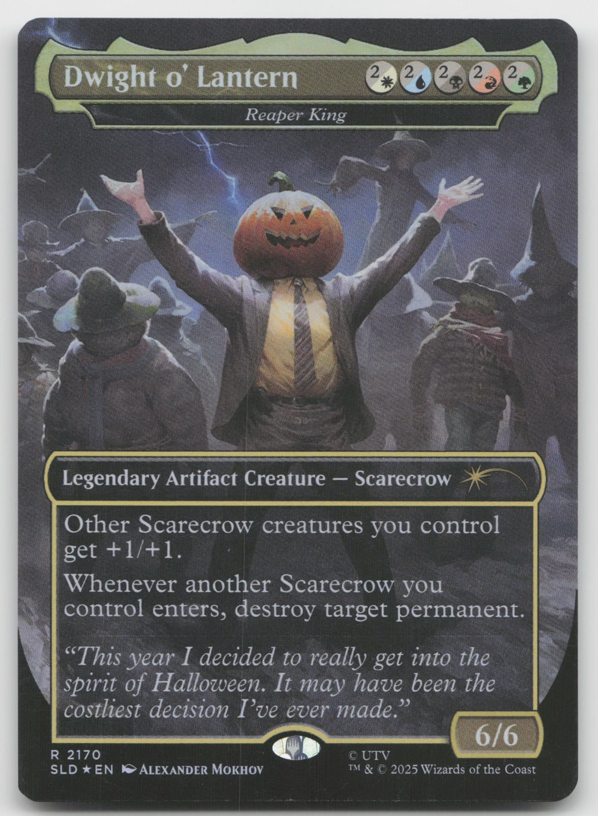 Dwight o' Lantern - Reaper King R Foil Secret Lair Drop Series 2170 NM