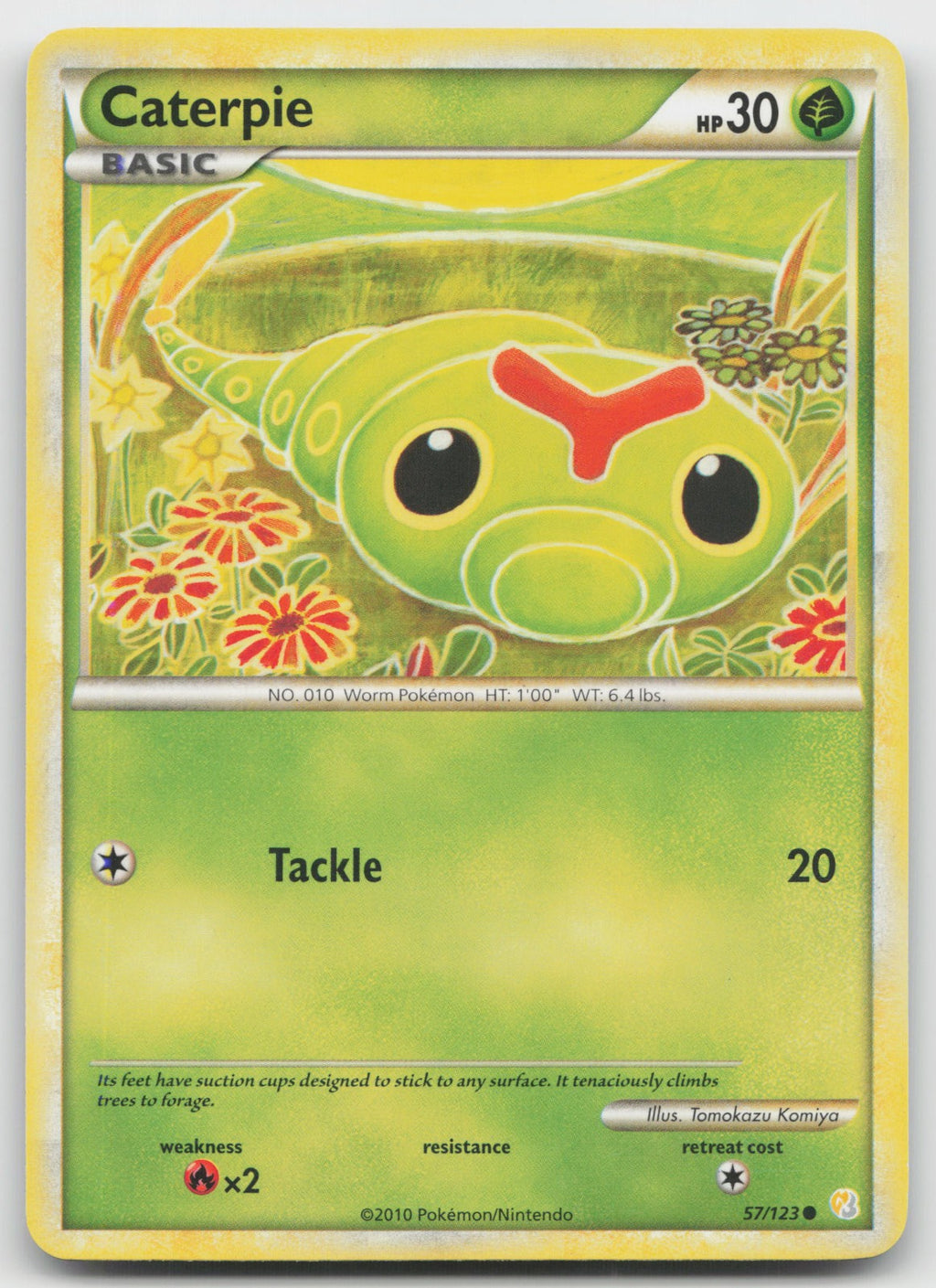 Caterpie Common HeartGold SoulSilver 57/123 MP