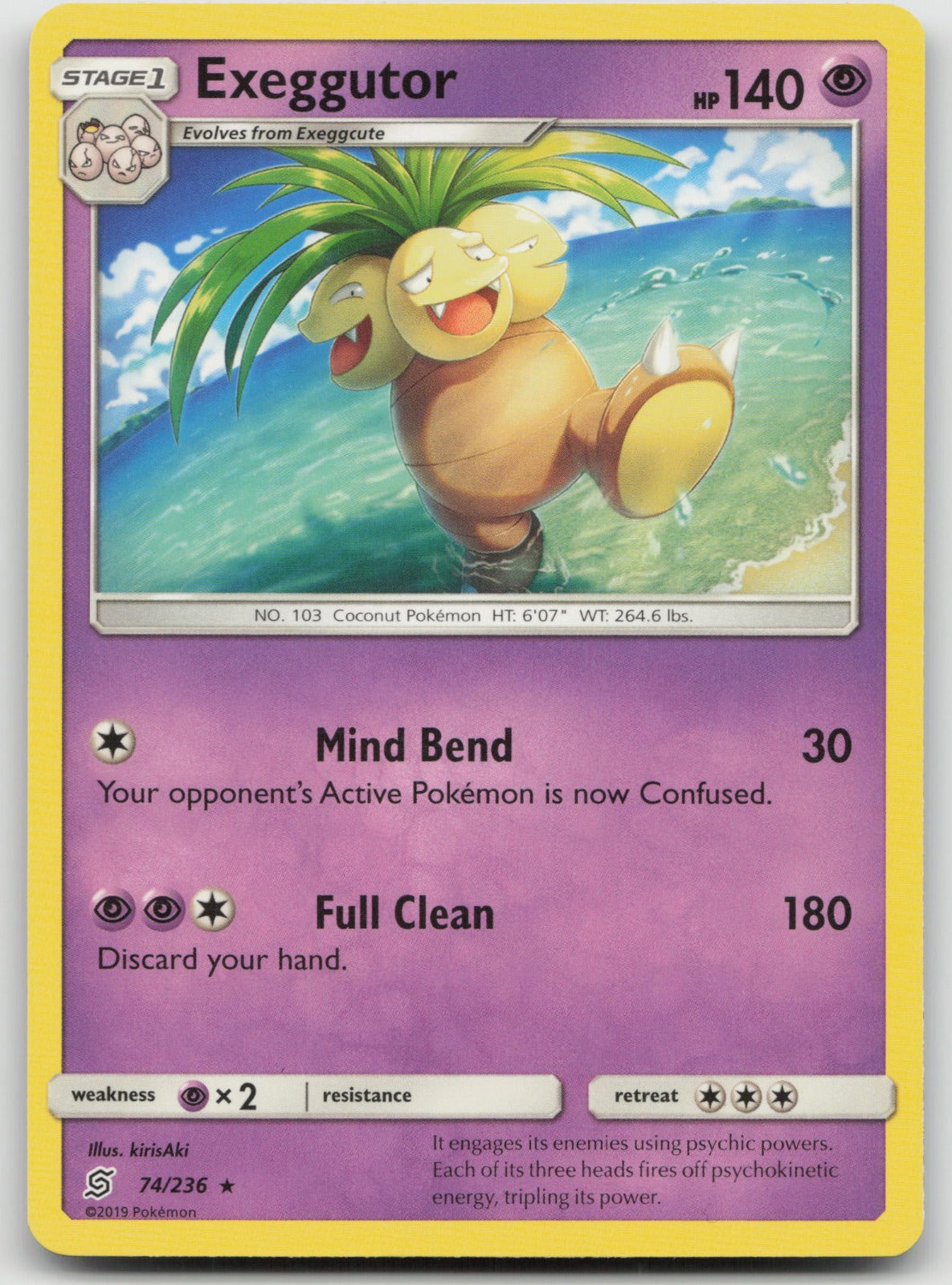 Exeggutor Rare SM - Unified Minds 74/236 NM