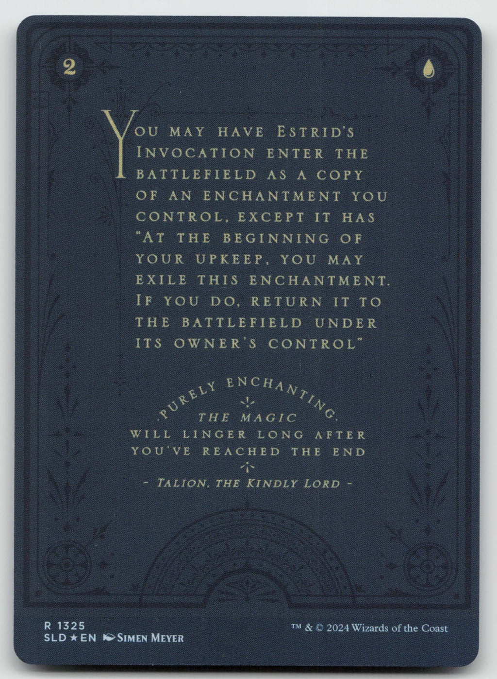 Estrid's Invocation R Foil Secret Lair Drop Series 1325 NM