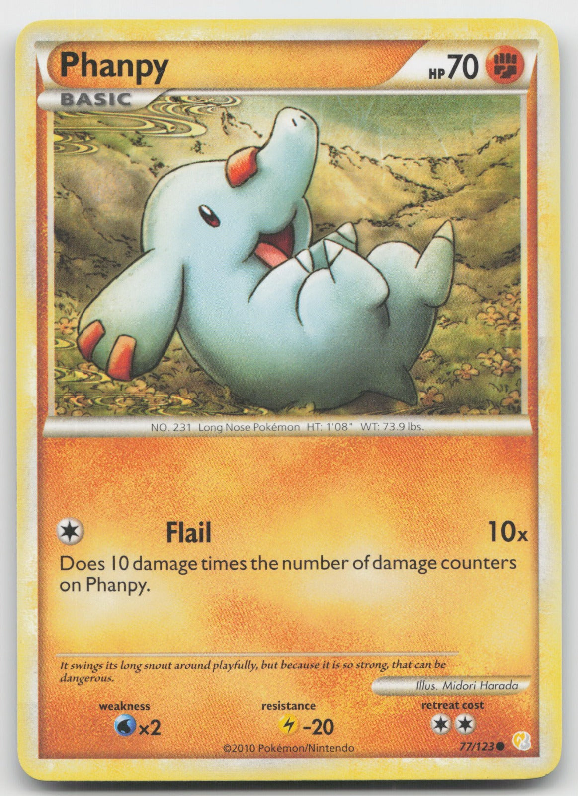 Phanpy Common HeartGold SoulSilver 77/123 LP