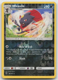 Weavile Reverse Holo Rare SM - Burning Shadows 86/147 NM