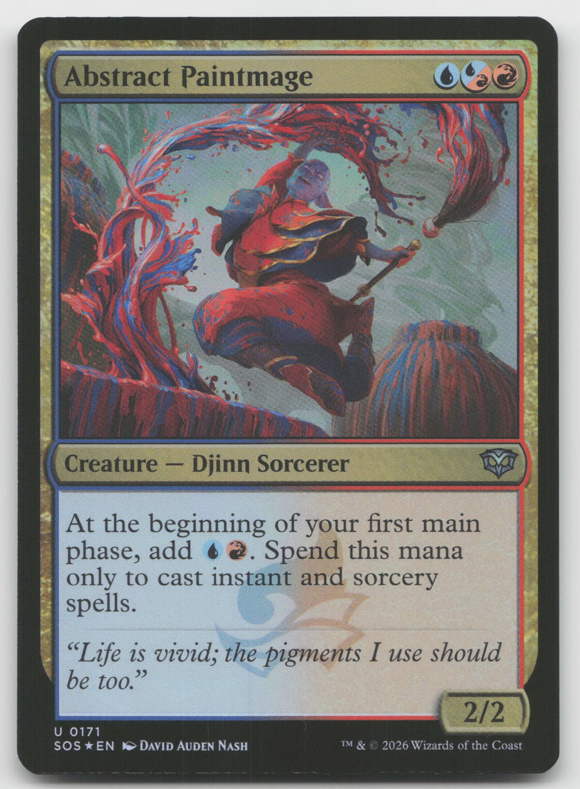 Abstract Paintmage U Foil Secrets of Strixhaven 171 NM