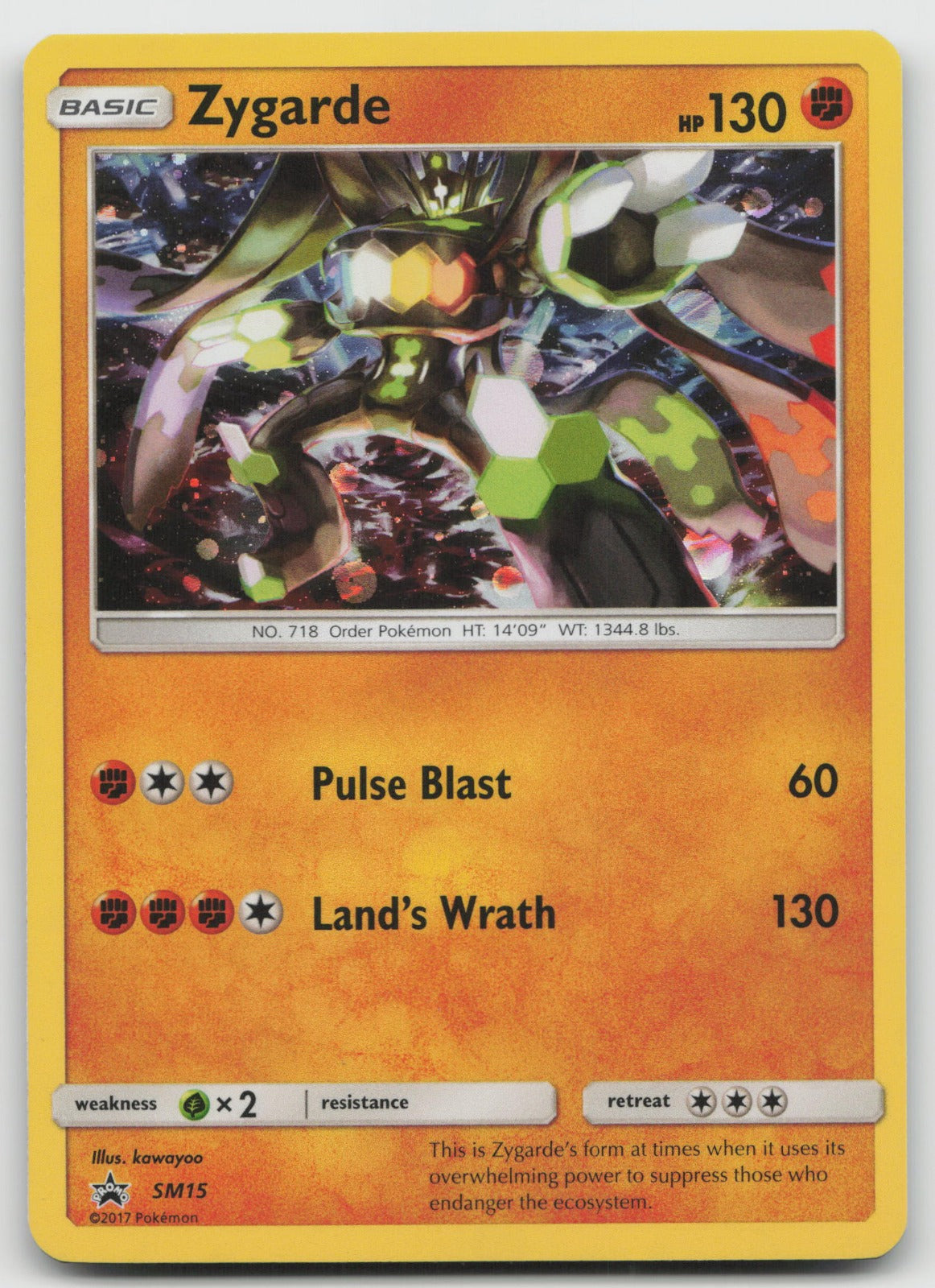 Zygarde Holo SM Promos SM15 LP