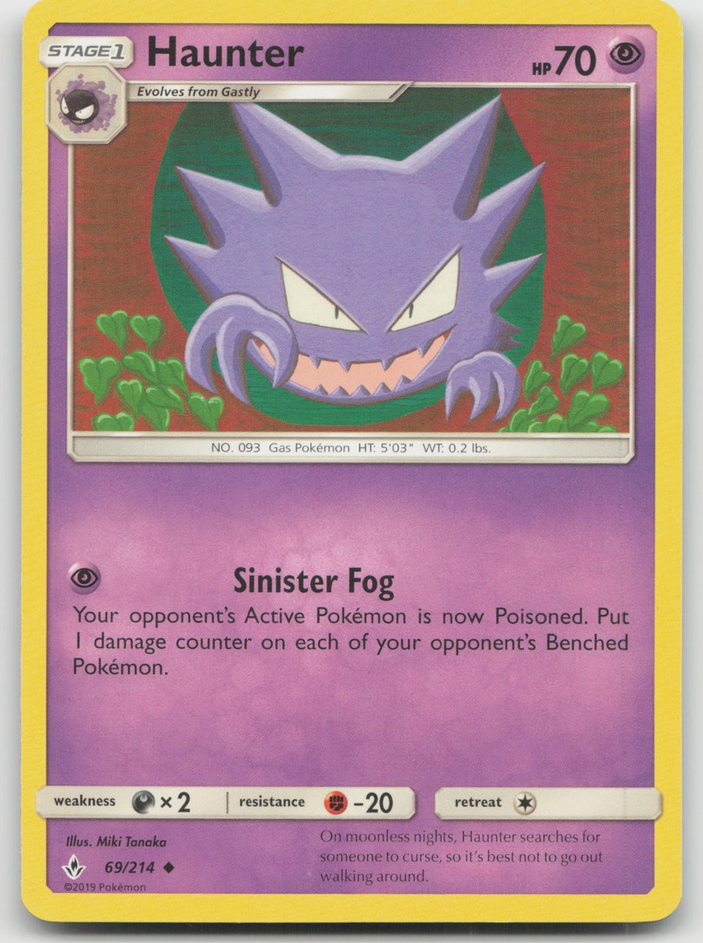 Haunter Uncommon SM - Unbroken Bonds 69/214 LP