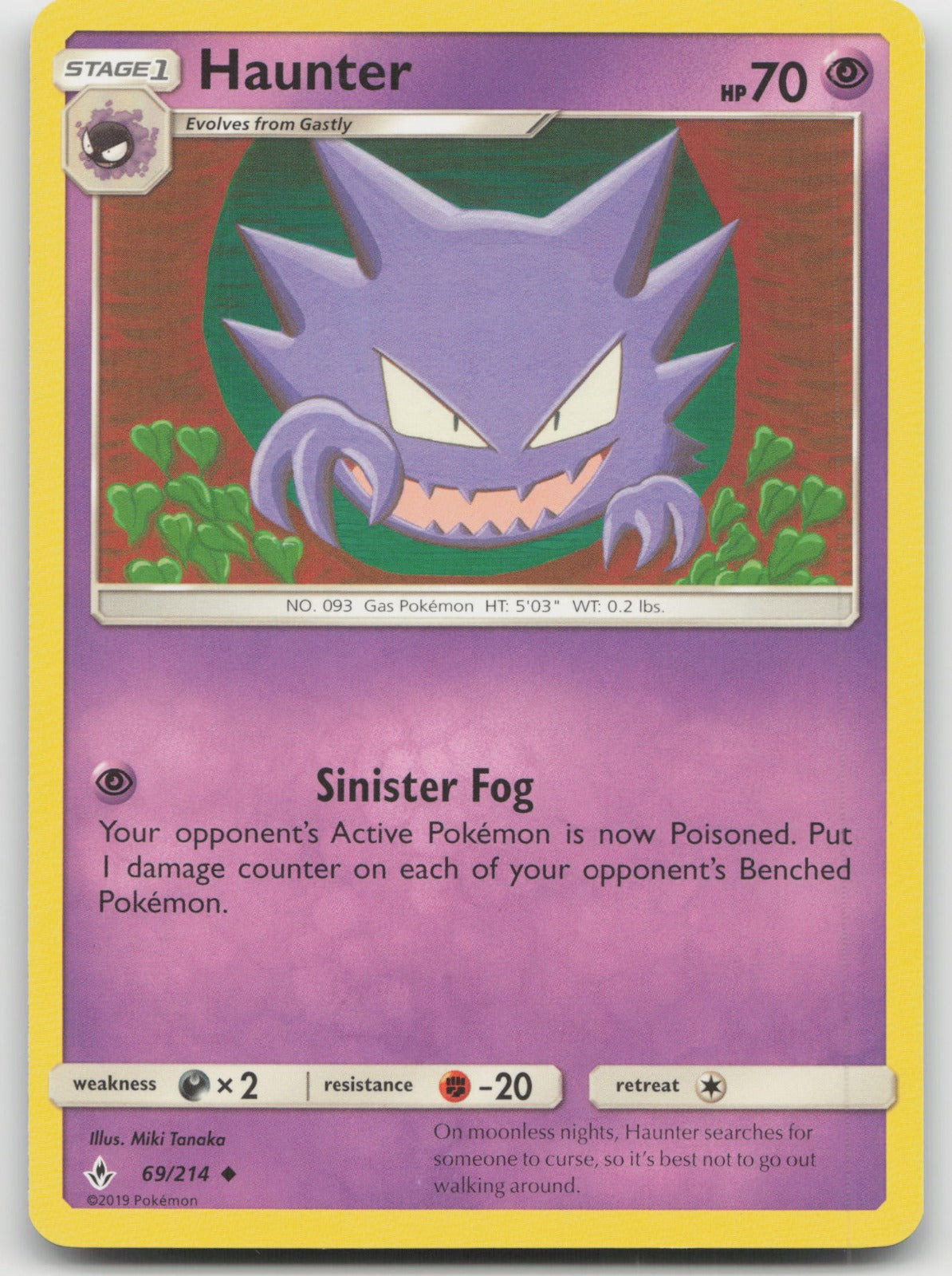 Haunter Uncommon SM - Unbroken Bonds 69/214 LP