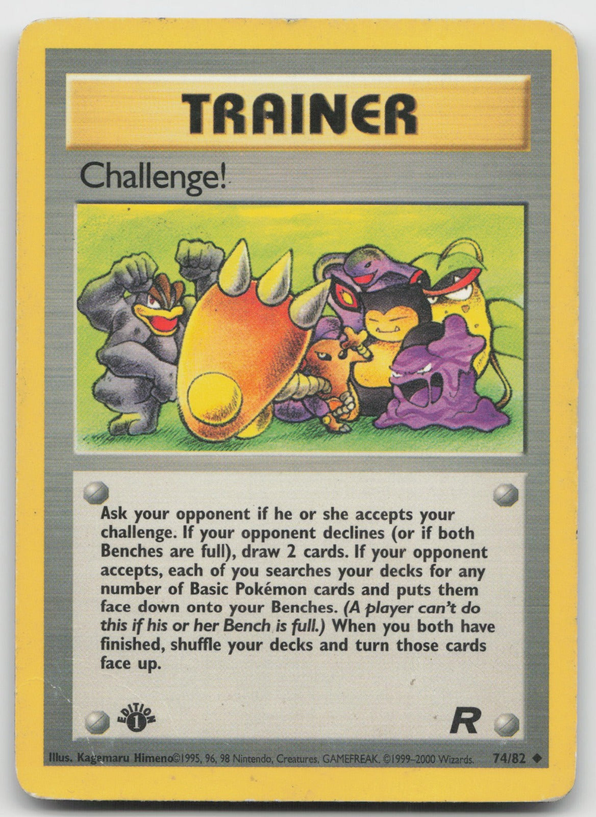 Challenge! Uncommon 1st Edition Team Rocket 74/82 HP