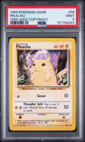 Pikachu 1999-2000 Copyright 4th Print Base Set Pokemon Game 58/102 PSA 9