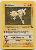 Hitmonlee Unlimited Holo Rare Fossil 7/62 HP