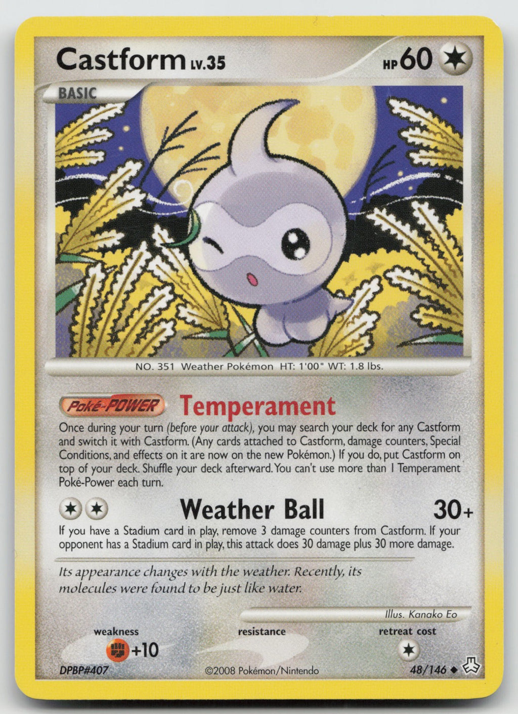 Castform Uncommon Legends Awakened 48/146 LP