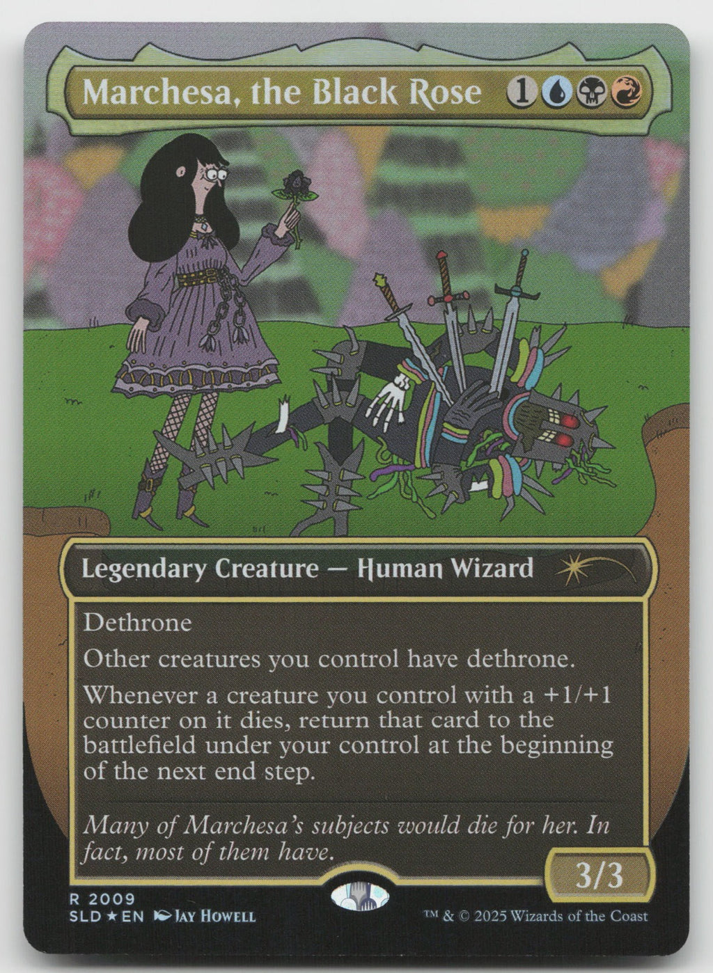 Marchesa, the Black Rose (Rainbow Foil) R Foil Secret Lair Drop Series 2009 NM