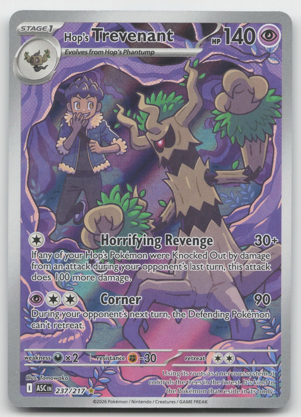 Hop's Trevenant Holo Illustration Rare ME: Ascended Heroes 237/217 NM