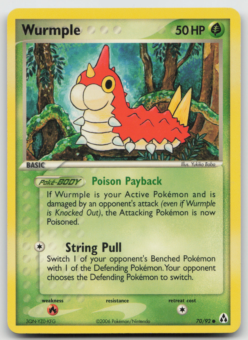 Wurmple Common Normal Legend Maker 70/92 MP