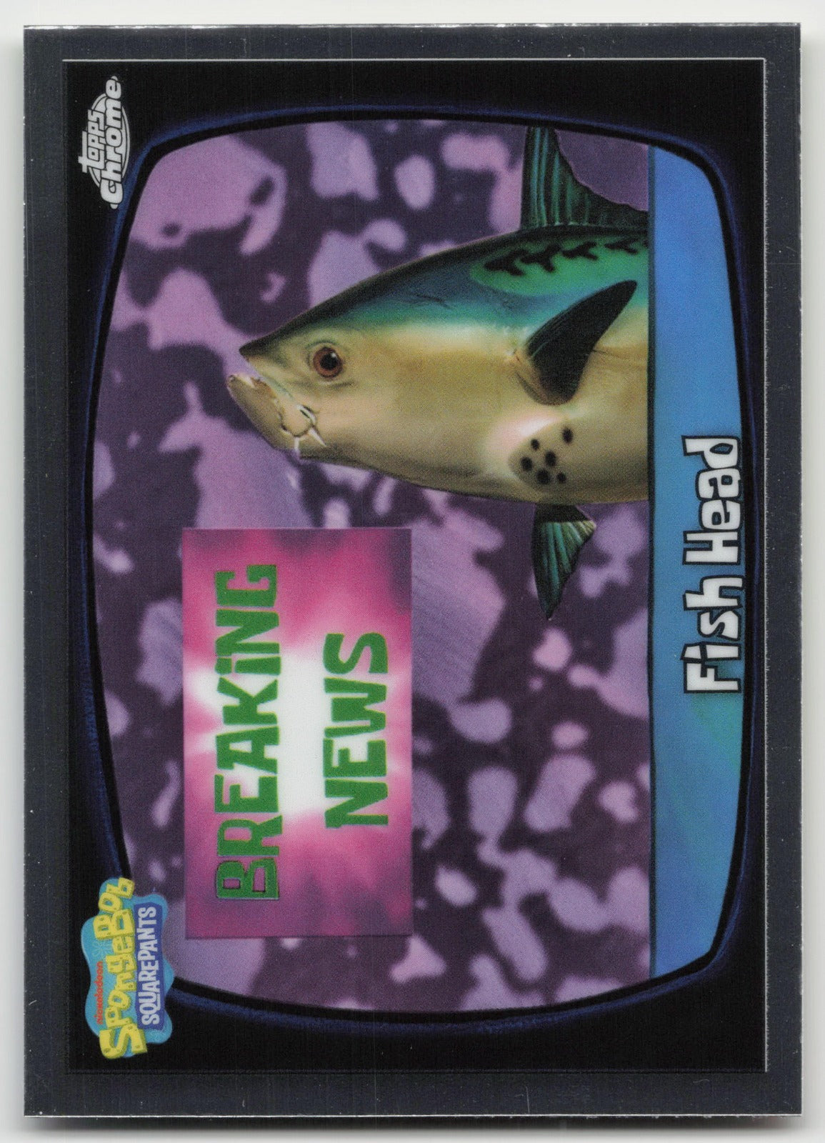 Fish Head Base Topps Chrome SpongeBob SquarePants 25th Anniversary 114 NM