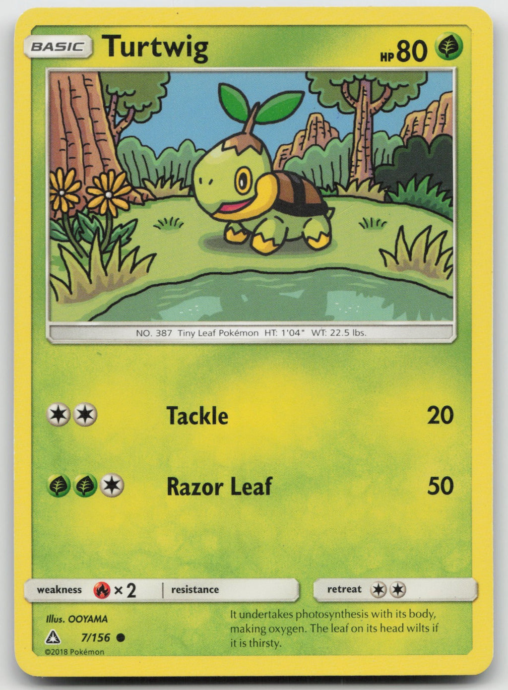 Turtwig Common SM - Ultra Prism 7/156 LP