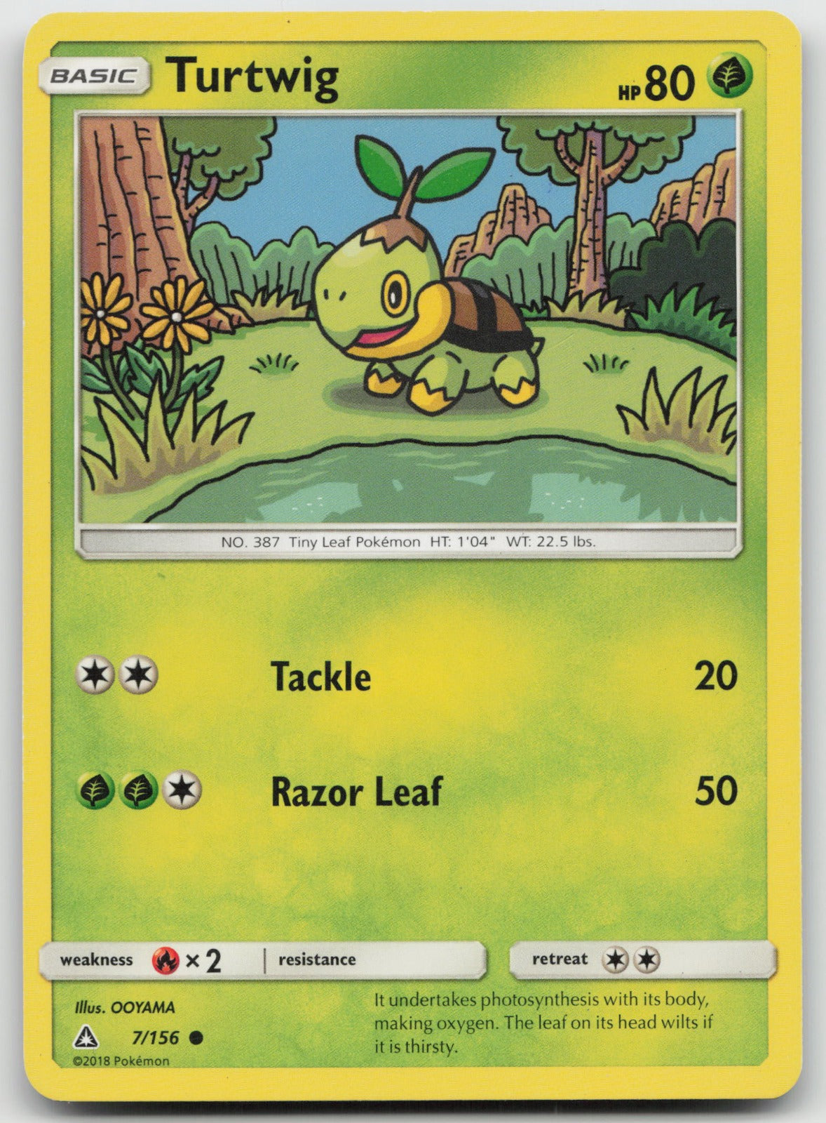 Turtwig Common SM - Ultra Prism 7/156 LP