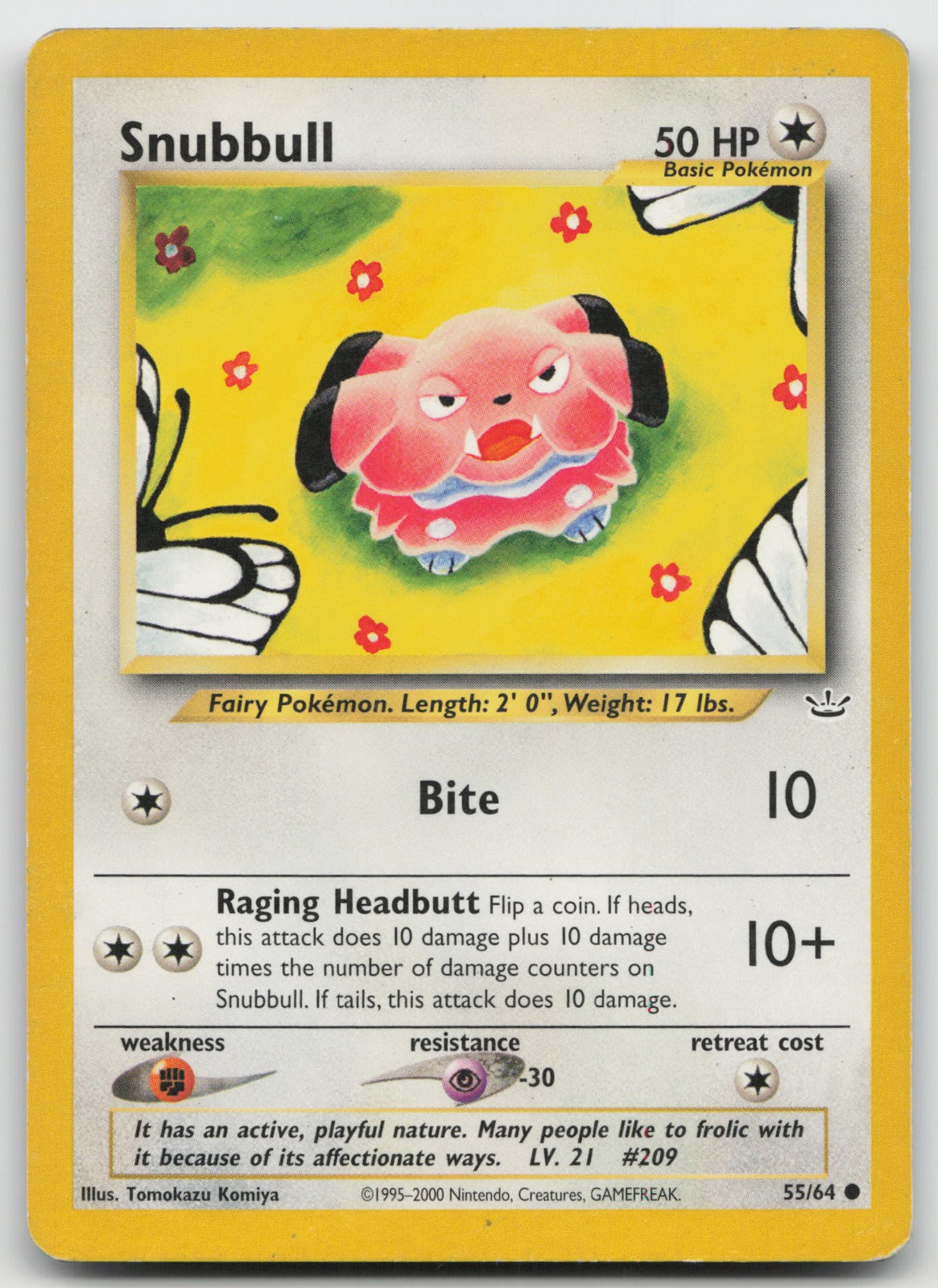 Snubbull Common Unlimited Neo Revelation 55/64 HP