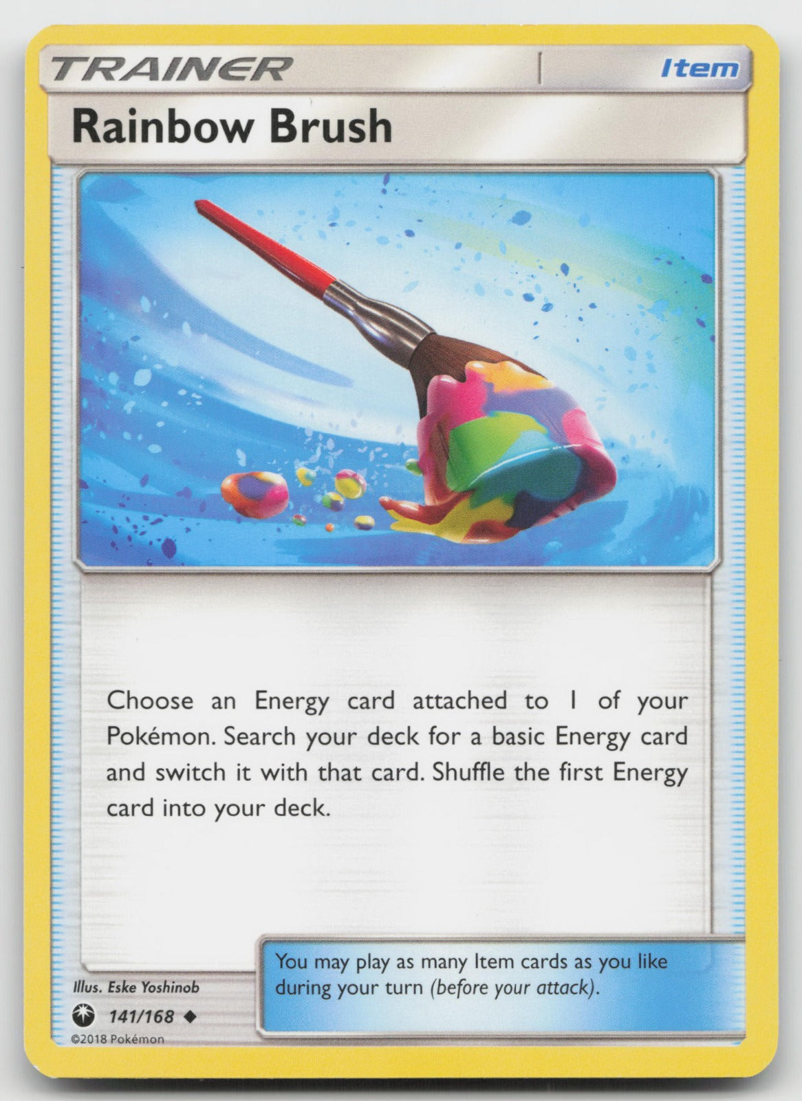 Rainbow Brush Uncommon SM - Celestial Storm 141/168 NM