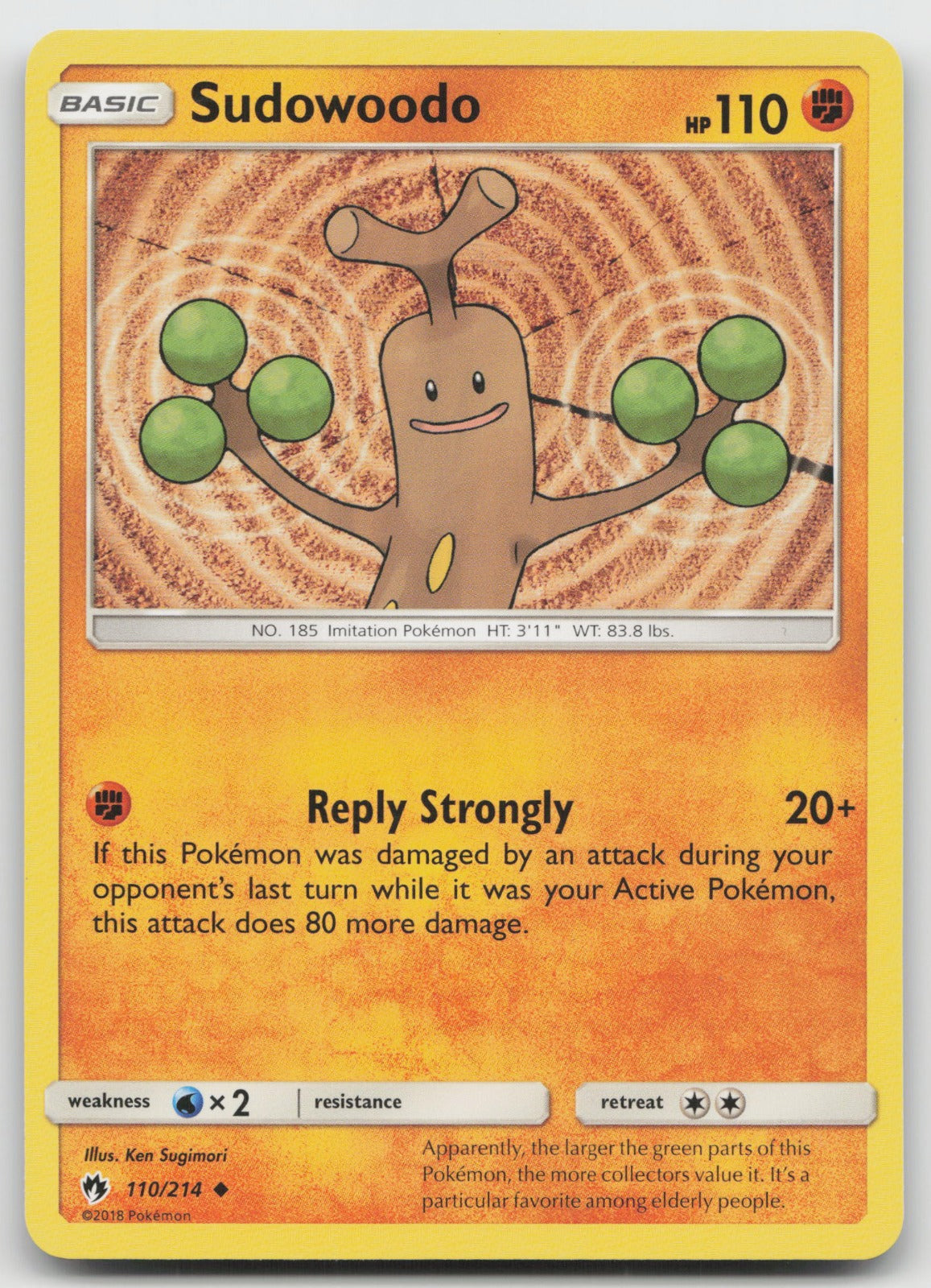 Sudowoodo Uncommon SM - Lost Thunder 110/214 NM