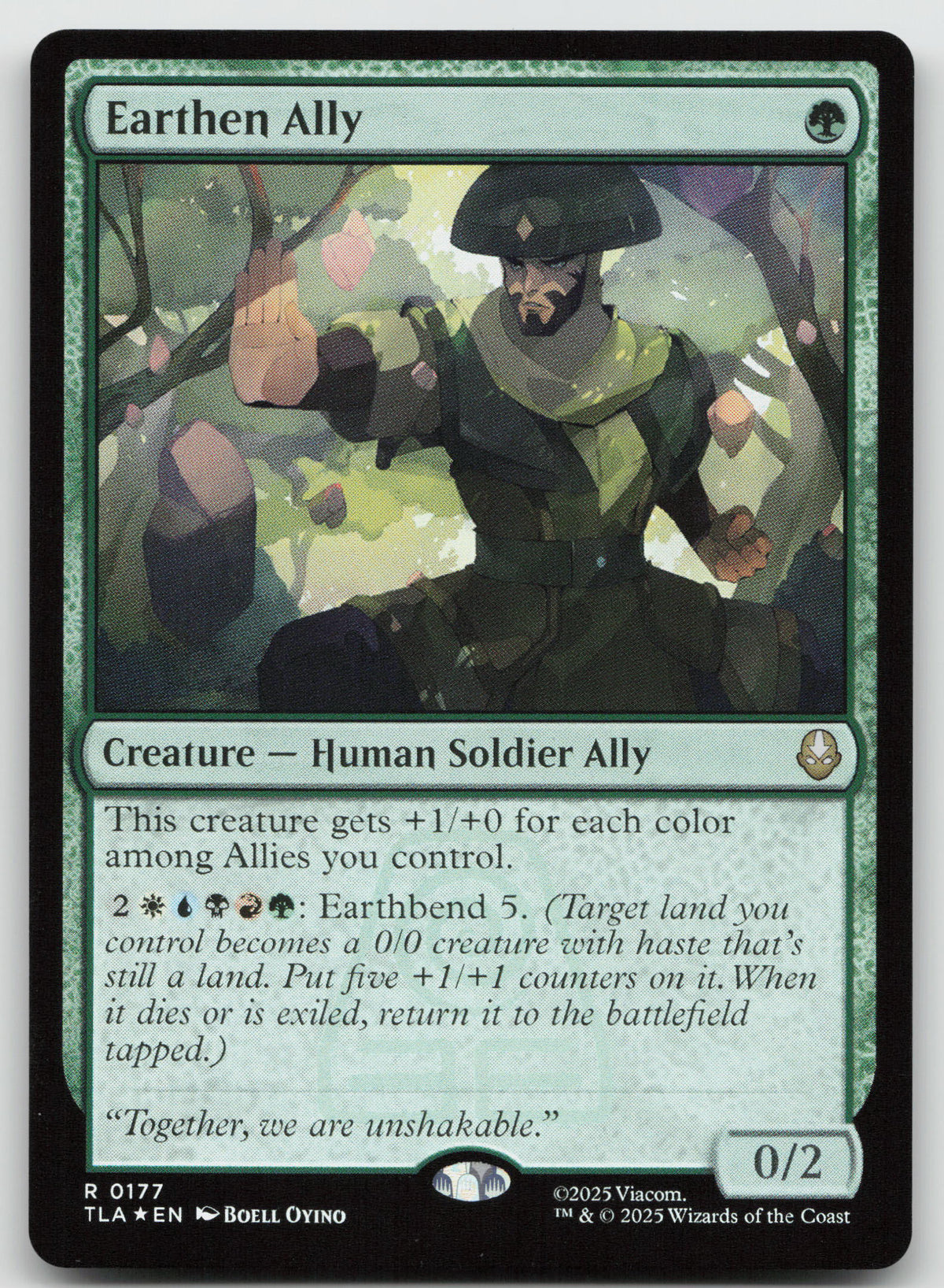 Earthen Ally R Foil Avatar: The Last Airbender 177 NM