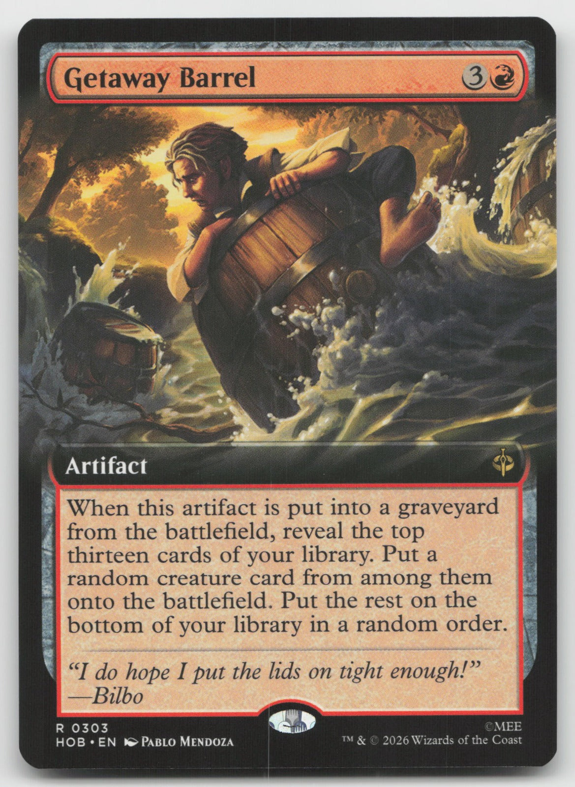 Getaway Barrel (Extended Art) R The Hobbit 303 NM