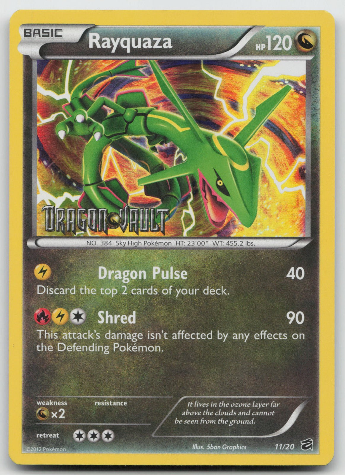 Rayquaza - (Dragon Vault Stamped) Promo Holo Blister Exclusives 11/20 VLP