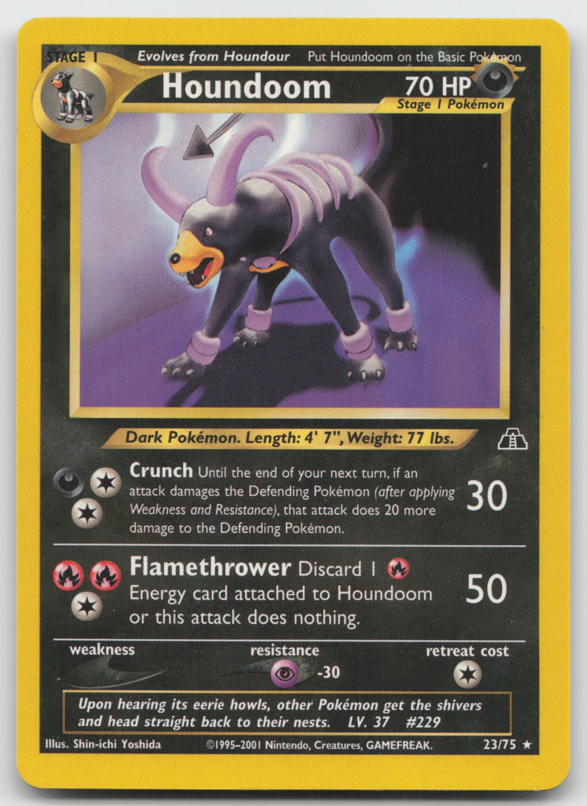 Houndoom Unlimited Rare Neo Discovery 23/75 HP