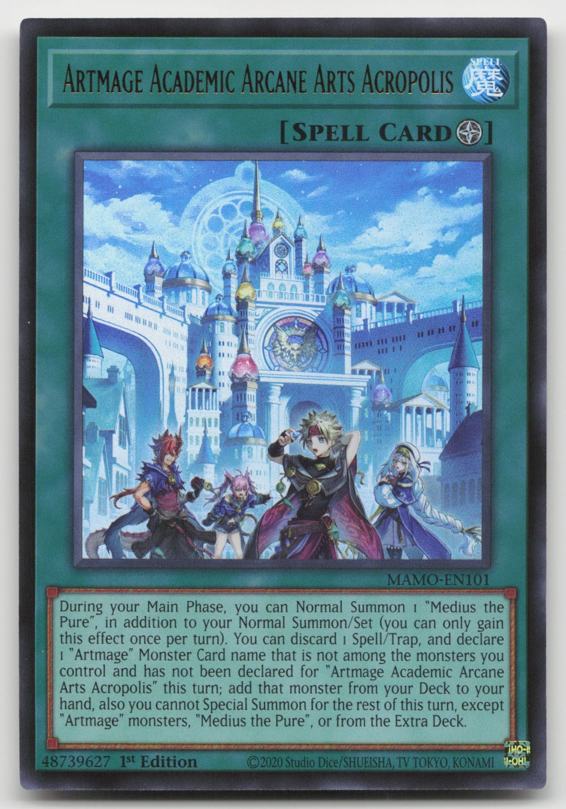 Artmage Academic Arcane Arts Acropolis Ultra Magnificent Monsters MAMO-EN101 NM