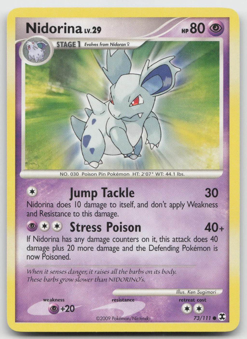 Nidorina Common Rising Rivals 73/111 LP