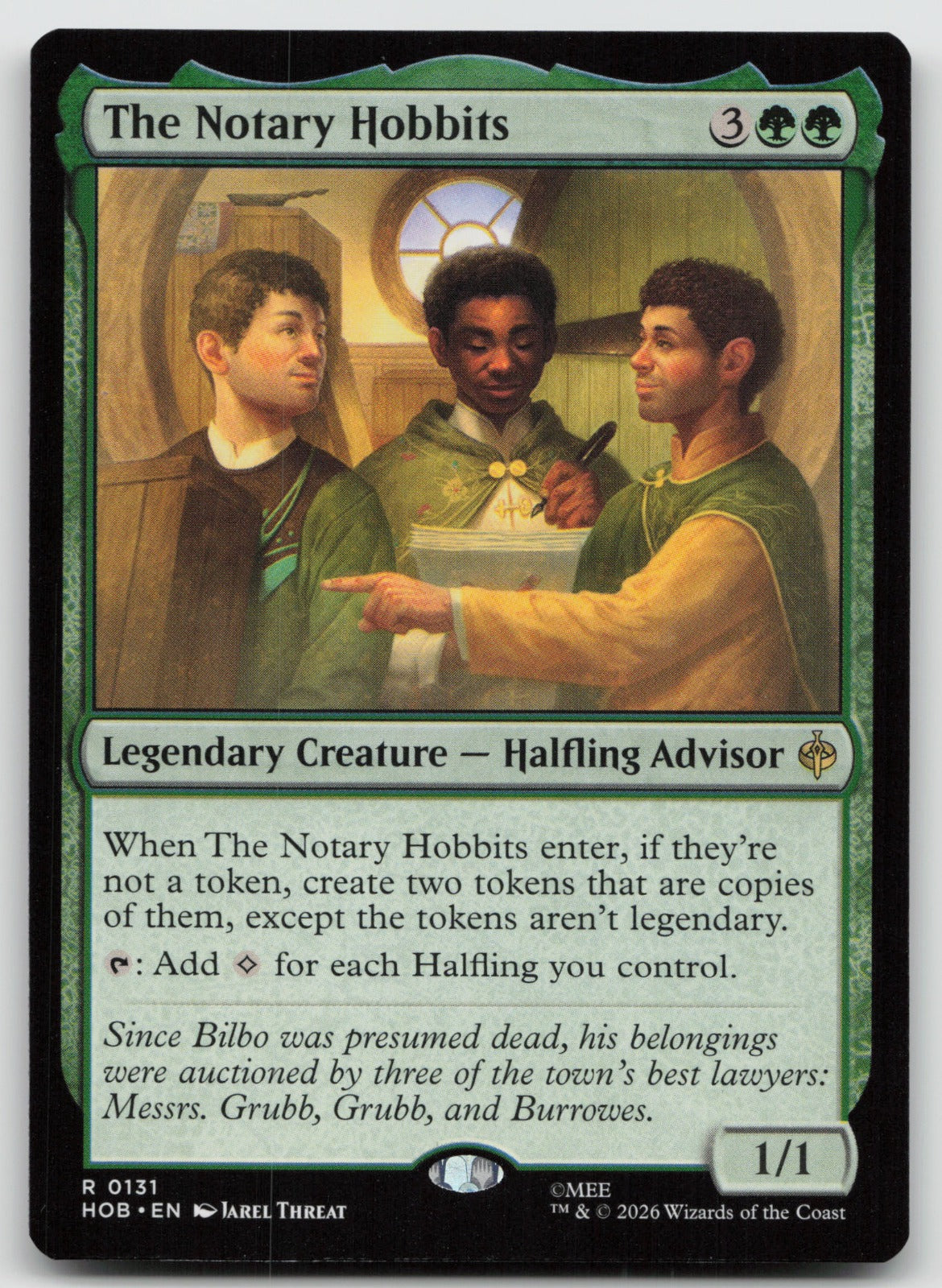 The Notary Hobbits R The Hobbit 131 NM