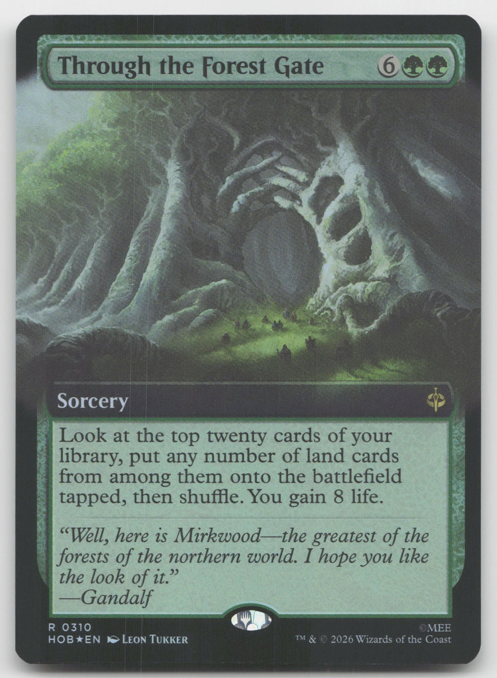 Through the Forest Gate (Extended Art) R Foil The Hobbit 310 NM
