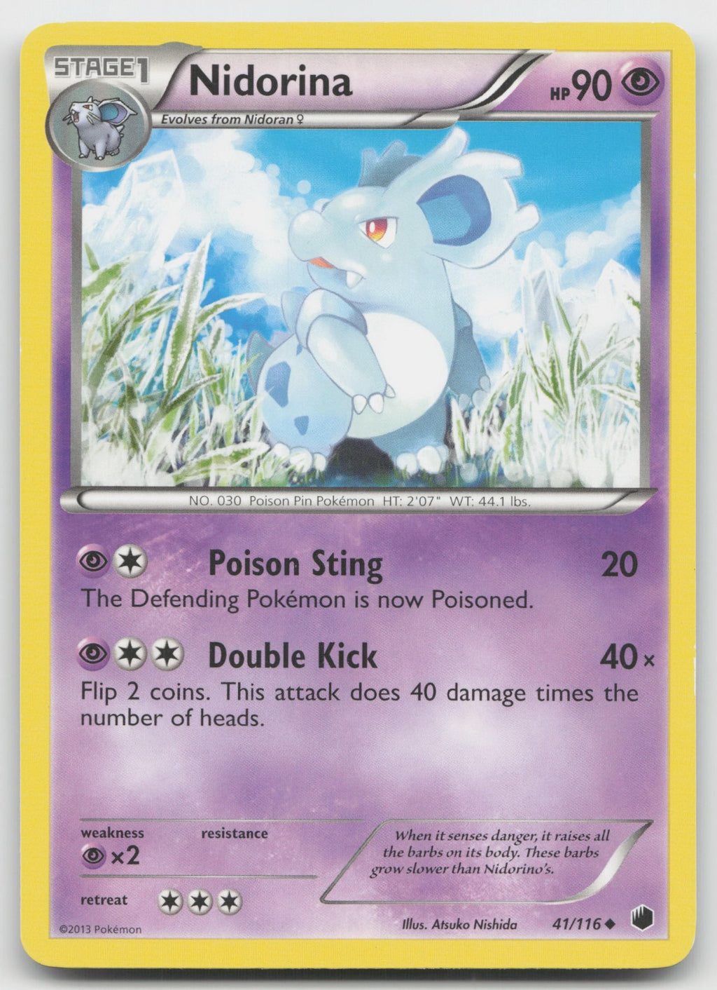 Nidorina Uncommon Plasma Freeze 41/116 LP