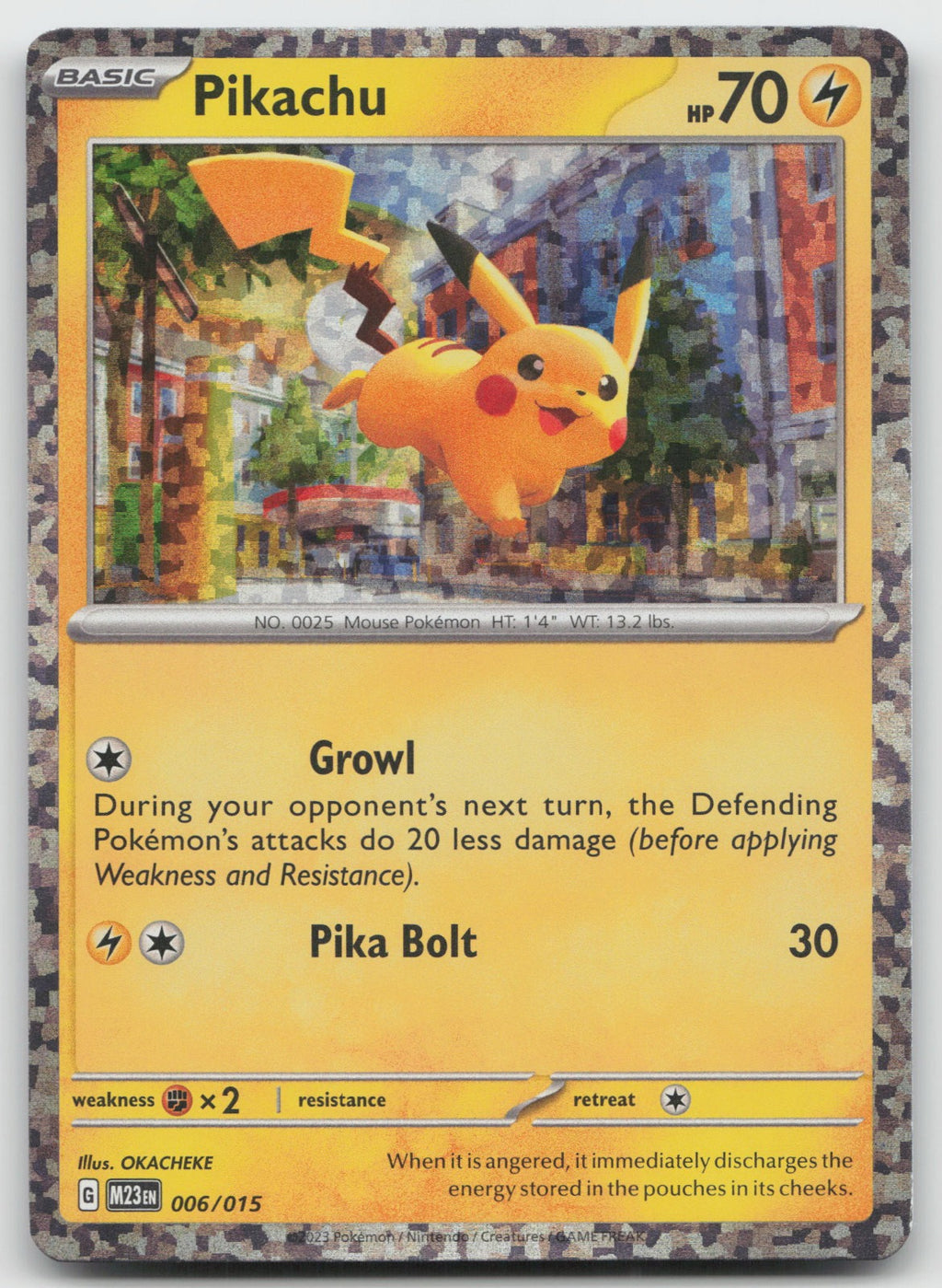 Pikachu Promo Holo McDonald's Promos 2023 006/015 NM